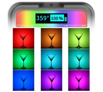 RGB лампа непрерывного светодиодного освещения 2000мАч фото для видеоблога