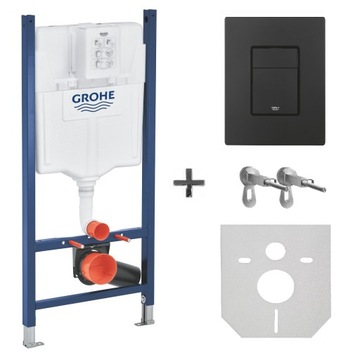 GROHE STELAŻ 4w1 RAPID SL PRZYCISK CZARNY + MATA
