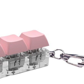 Брелок-клавиатура с непоседами, сенсорная игрушка для подростков, детей, мальчиков и девочек, розовый цвет