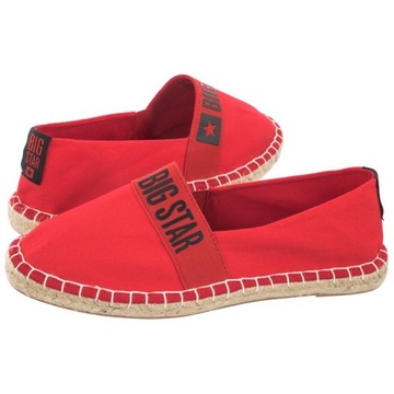 Espadryle damskie Big Star czerwone HH274476 37