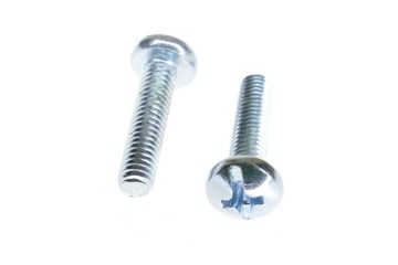 ŚRUBA M3 x 40MM (+) WALEC STAL OCYNKOWANA 10 SZTUK