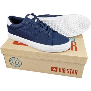 Buty Big Star męskie trampki granatowe LL174133 41