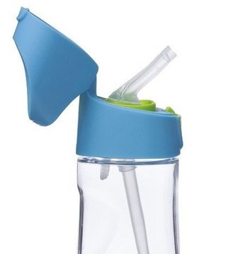 B.box Бутылка из тритана, чашка, бутылка для воды + соломинка, 450 мл Ocean Breeze