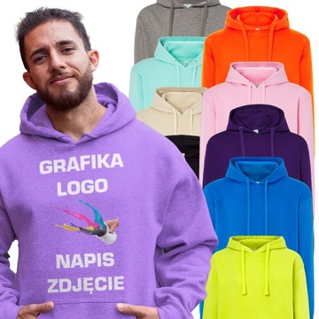 Bluza MĘSKA z własnym nadrukiem FIRMOWA BLUZA z nadrukiem logo