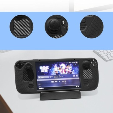 Чехол для STEAM DECK, Мягкий силиконовый чехол | Черный