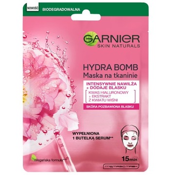 Garnier Hydra Bomb intensywnie nawilżająca maska