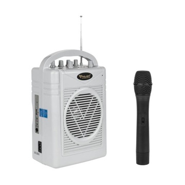MOCNY GŁOŚNIK PRZENOŚNY KARAOKE MIKROFON XXL 50W