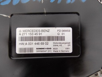 JEDNOTKA MERCEDES W203 1.8 K A2711534591