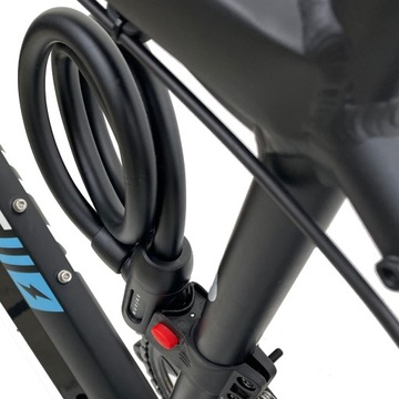 ТРОС ВЕЛОСИПЕДНОГО ЗАМКА ВЕЛОСИПЕДНЫЙ ЗАМОК MUVIKE FLEX 1000/15K КЛЮЧ