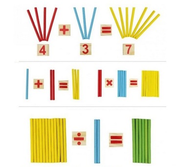 ДЕРЕВЯННЫЕ ПАЛОЧКИ ДЛЯ ОБУЧЕНИЯ СЧЕТУ ЗНАКОВ ЦИФР