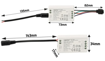 Контроллер Пульт дистанционного управления RF 12A RGB LED MiBoxer FUT037S