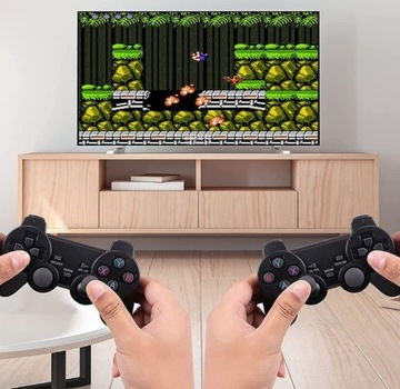 ИГРОВАЯ КОНСОЛЬ РЕТРО 2 ИГРОВЫХ КОЛОДКИ + 20 000 ИГР БЕСПРОВОДНОЙ КОНТРОЛЛЕР 2.4G