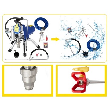 ПОКРАСОЧНЫЙ ГЕНЕРАТОР ГИДРОДИНАМИЧЕСКИЙ КРАСКОРАСПЫЛИТЕЛЬ 3300PSI 2200ВТ