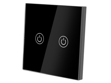 ДВОЙНОЙ СТЕКЛЯННЫЙ СЕНСОРНЫЙ ВЫКЛЮЧАТЕЛЬ СВЕТА