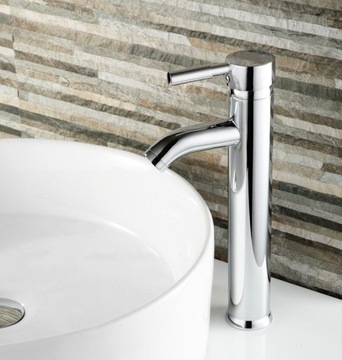 BATERIA UMYWALKOWA NABLATOWA SREBRNA POŁYSK WYSOKA GRAF CHROM