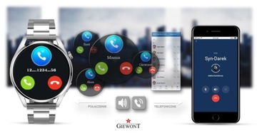 ЧАСЫ Мужские умные часы Giewont GW450-4 SMS TRAINING KCAL STEPS