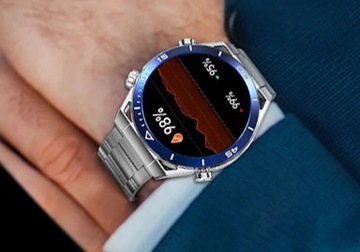 ZEGAREK SMARTWATCH MĘSKI Z ROZMOWAMI Kompas AlwaysON Menu PL bateria 400mAh