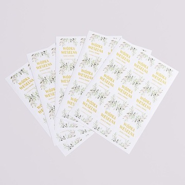 Свадебные этикетки для водки с фото, 45 шт. различного дизайна.