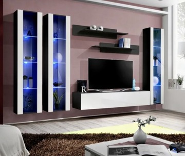 Meblościanka wisząca Biały połysk FILY C2 AM