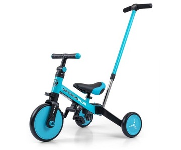 BALANCE BIKE Велосипед трехколесный 4в1 для детей 1, 2, 3 лет Синий детский