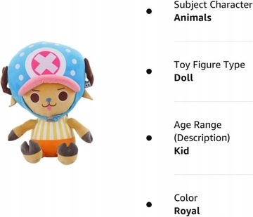 ТАЛИСМАН ТОНИ ЧОППЕР ONE PIECE ПЛЮШ 30СМ
