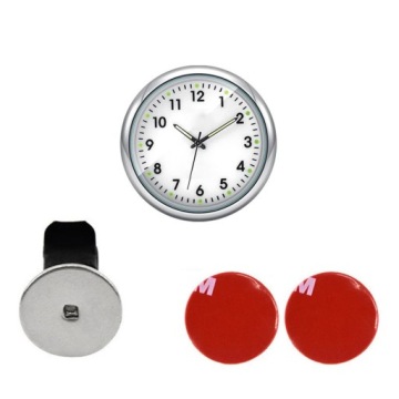 Автомобильные часы, автоматические декоративные часы, белые + зажим для крепления решетки