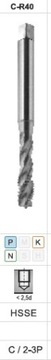 Gwintownik maszynowy UNC 3/4-10 DIN 376-C -2B R40 HSEE 800 FANAR