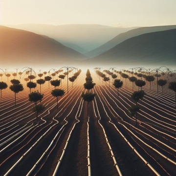 ZESTAW LINIA KROPLUJĄCA 100M NAWODNIENIE KROPELKOWE WĄŻ KROPELKUJĄCY