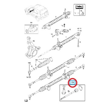 РУЛЕВАЯ ТЯГА OPEL COMBO C CORSA C