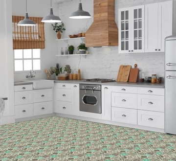 Плитка ПВХ самоклеящаяся 20х20 PETCHWORK GREY