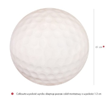 Мяч для гольфа Белый Бетон 60 см качество Libet II