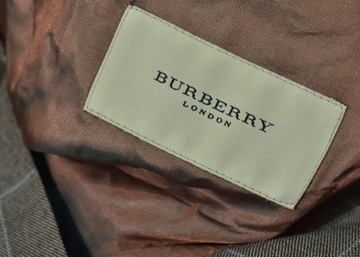 BURBERRY Wełniana Marynarka Męska 27