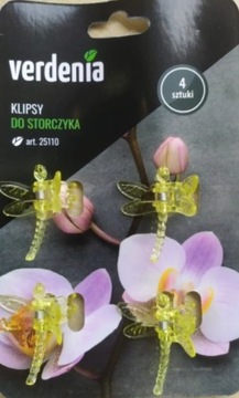 Klips do storczyka 4 szt. żółte