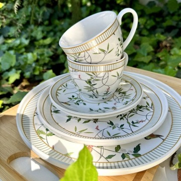 Filiżanka ze spodkiem 240 ml NORIKO WHITE VILLA ITALIA