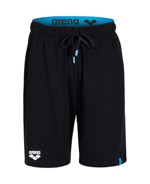 Spodnie dresowe krótkie szorty bermudy bawełniane Arena Unisex Czarny R.XXL