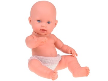 Кукла Baby Newborn в серой шапке, платье и талисмане кролике ZA5007