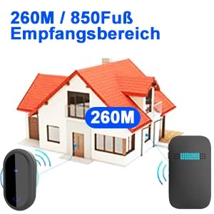 ВОРОТНЫЙ ДВЕРНОЙ ЗВОНОК БЕСПРОВОДНОЙ ВОДОНЕПРОНИЦАЕМЫЙ БОЛЬШОЙ ДЕЙСТВИЕ 260М IP68