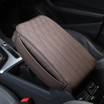 Poduszka podłokietnika samochodowego Podłokietnik samochodowy ze skóry PU, czarny