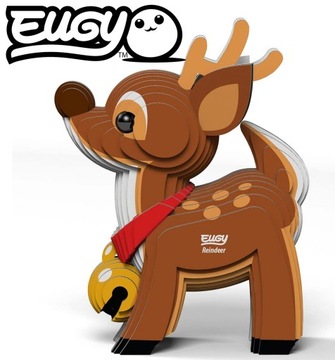 RENIFER ZIMA ŚWIĘTA UKŁADANKA 3D EKO EDU EUGY 6+