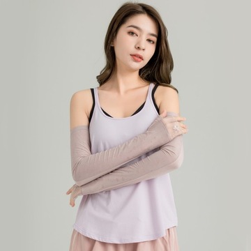 Summer Sunscreen Long Fingerless Gloves Women