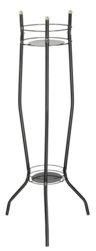 KWIETNIK METALOWY STOJĄCY CZARNY STOJAK NA KWIATY 2 DONICE PRODUKT POLSKI