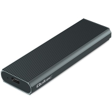 Корпус для твердотельного накопителя M2 NVMe PCIe USB3.1 10 Гбит/с, емкость диска до 4 ТБ, графитовый
