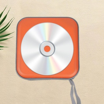 Etui na płyty CD Portfel na płyty CD Torba ochronna na płyty CD Pyłoszczelna pomarańczowa
