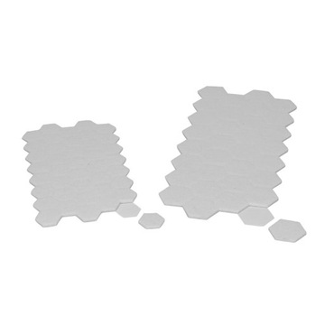 Podkładki meblowe filcowe białe 72szt 20/28mm samo