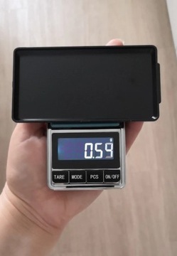 Вес 500 г 0,01 г электронный карман маленький + наклейка