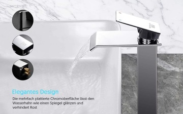 Хромированный смеситель для ванной комнаты ZREE с водопадом ОПИСАНИЕ!