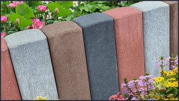 Бетонный частокол квадратный Графит 30 см