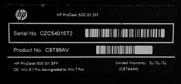 Корпус, HP ProDesk 600 G1 SFF, настольный компьютер, USB, mATX