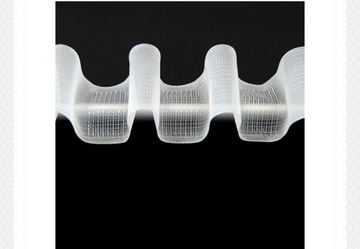 TAŚMA MARSZCZĄCA TUNELOWA PRZELOTKA FALA TUNEL 10CM FIRANKA KARNISZ ŻYŁKA