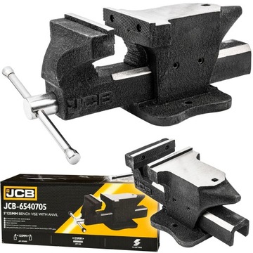 IMADŁO ŚLUSARSKIE JCB STALOWE STOŁOWE SOLIDNE Z KOWADŁEM 125mm